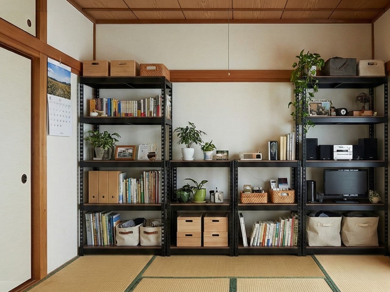 【引っ越し】スチールラックのサイズ選び！隙間をなくすメジャー採寸術