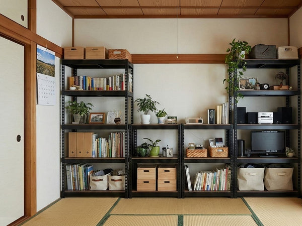 【引っ越し】スチールラックのサイズ選び！隙間をなくすメジャー採寸術