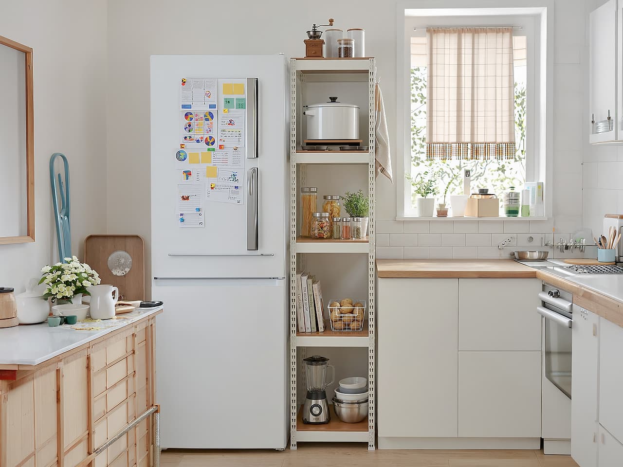 【キッチン激狭問題】炊飯器とレンジの置き場がない！幅30cmの「隙間」を最強のパントリーに変える裏技