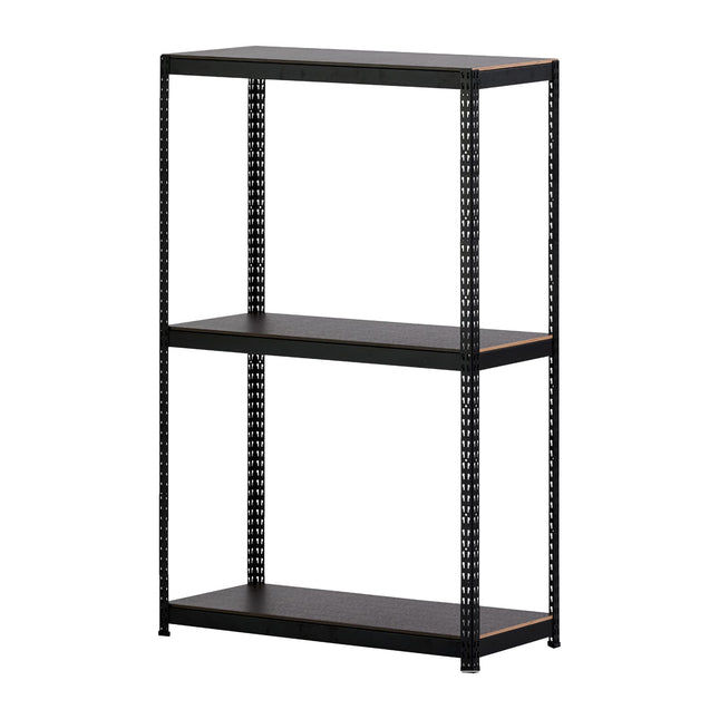 ARASO 業務用品質スチールラック 3段 210cm ブラック。分割なしの1本支柱（通し支柱）による圧倒的な剛性。10cm単位のサイズ展開が、どんな隙間も『必然のシンデレラフィット』な収納に変えるプロ仕様。