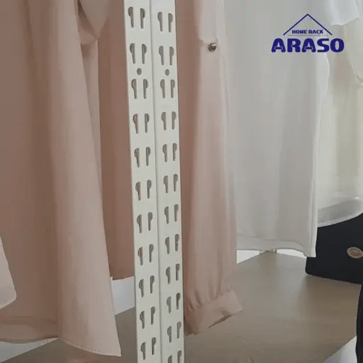 ARASO スチールラック 3段 高さ60 cm 1本支柱タイプ｜幅・奥行が選べる｜家庭用・店舗・倉庫向けの頑丈ラック 業務用