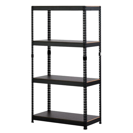 ARASOスチールラック 4段 高さ210cm ブラック 黒 マット塗装 幅サイズ選択可 本体画像 業務用