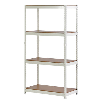 ARASOスチールラック 4段 高さ210cm ホワイト 白 光沢あり 幅サイズ選択可 本体画像 業務用