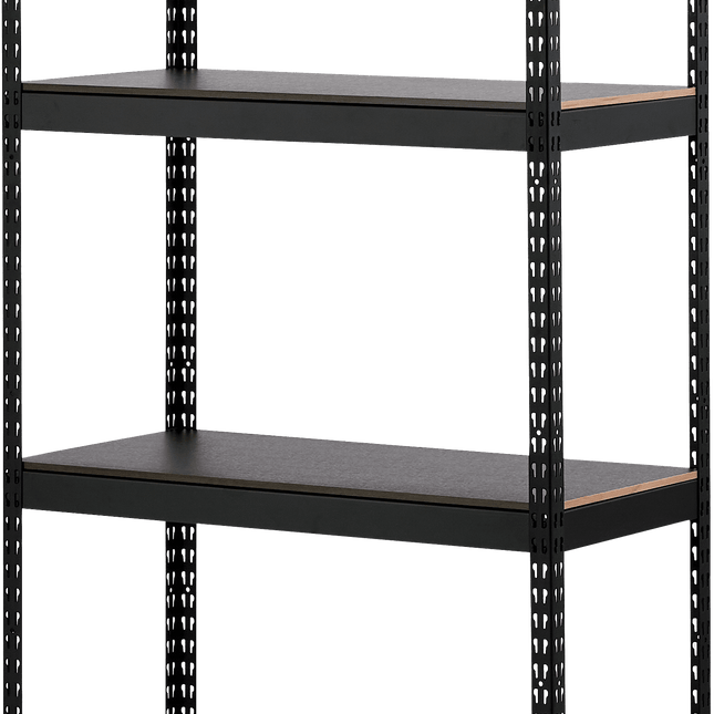 高さ120cm ブラックの全景｜業務用レベルの強度と重厚感。ミドルサイズながら抜群の安定感を誇る1本支柱の頑丈モデル。